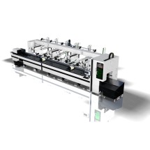 Auto loading metal tube fiber laser cutting machine